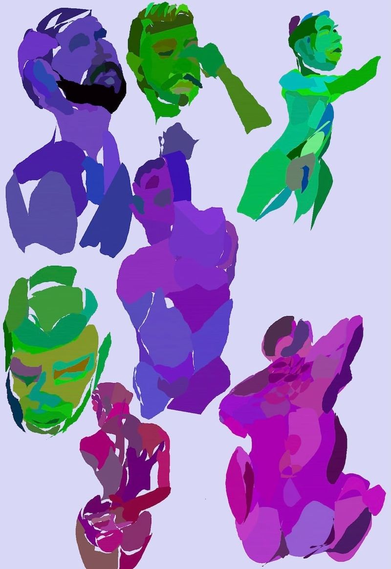 Gesture drawings in Heavypaint- each was 2 minute poses