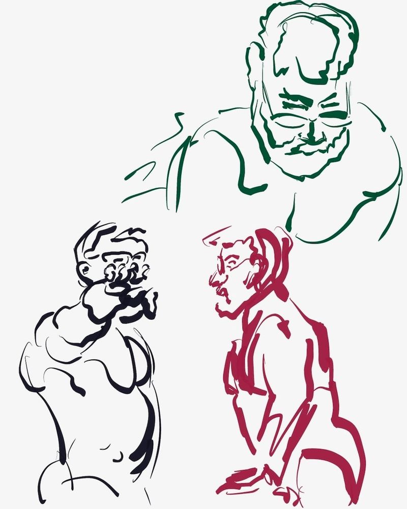 2 minute gesture drawings- digital artwork on ProCreate