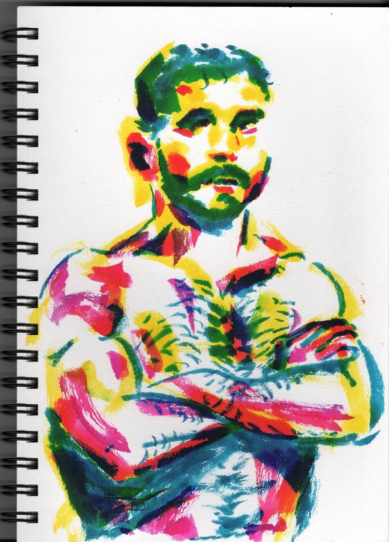 One of my non-procreate sketches- this was done with Pentel Art Brush in a sketchbook