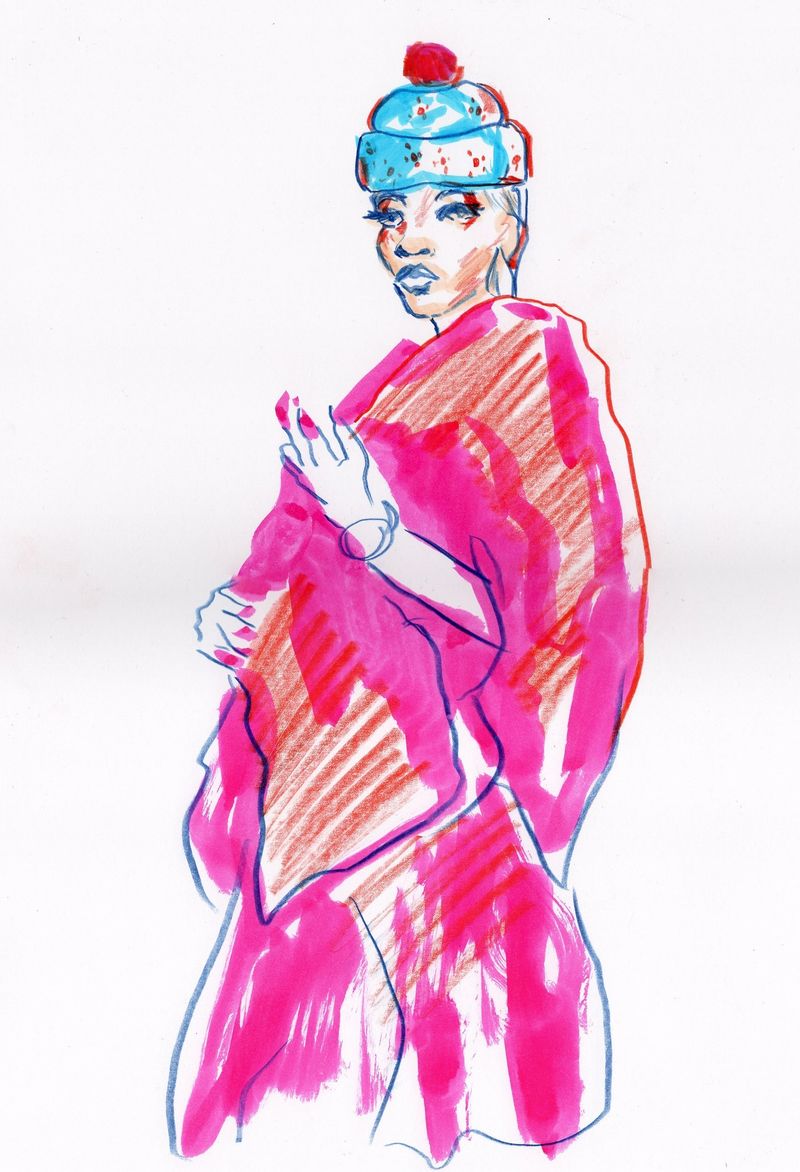 Fashion illustration - 8 minute pose