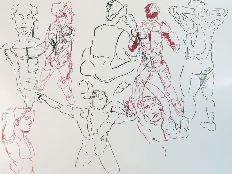 2-minute warmup gestures of Devan.