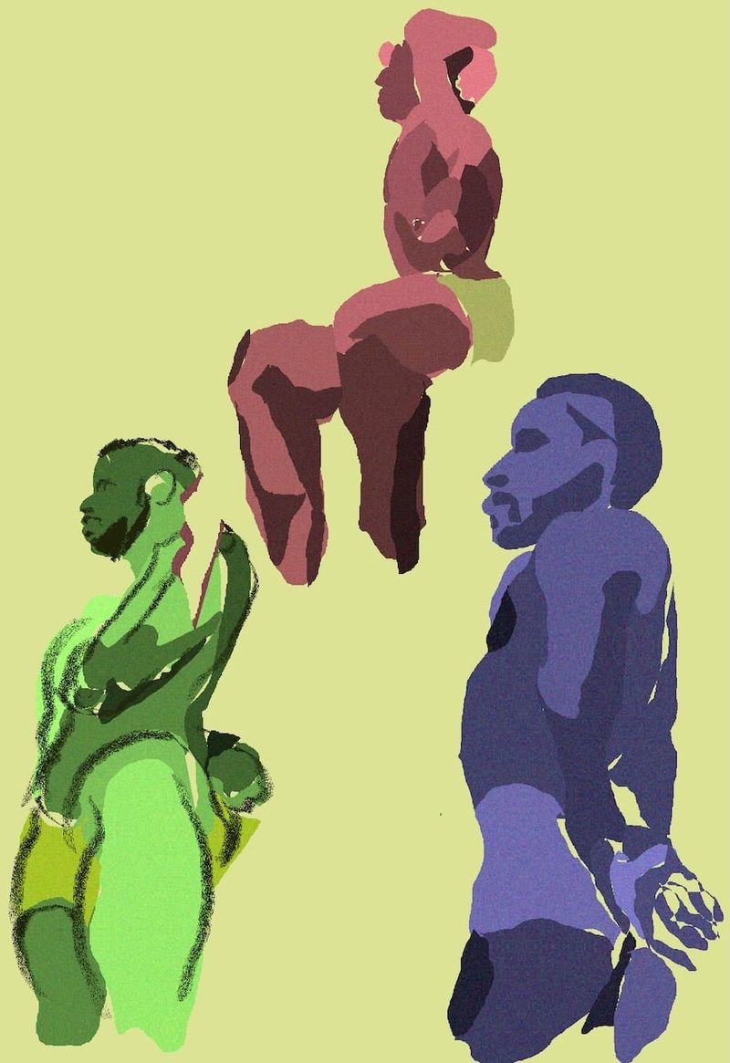 Gesture drawings in heavypaint