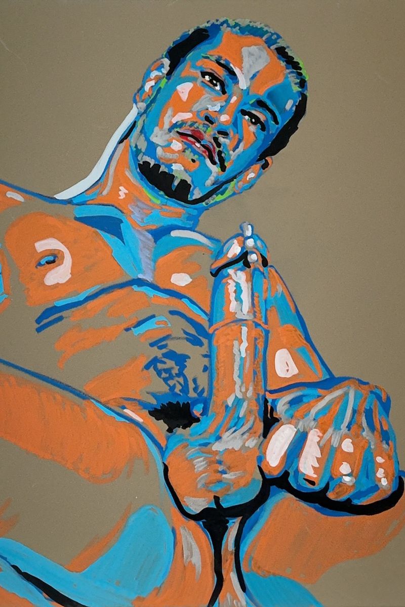 A portrait of Cory Koons, painted from a reference photo.