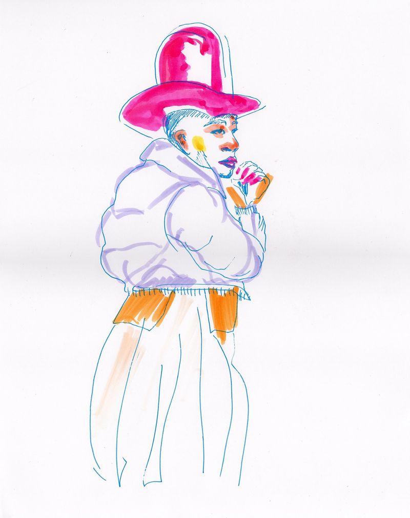 Fashion illustration - 8 minute pose