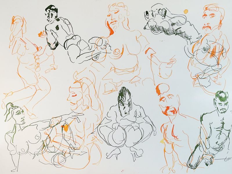 2 minute warmup gesture sketch