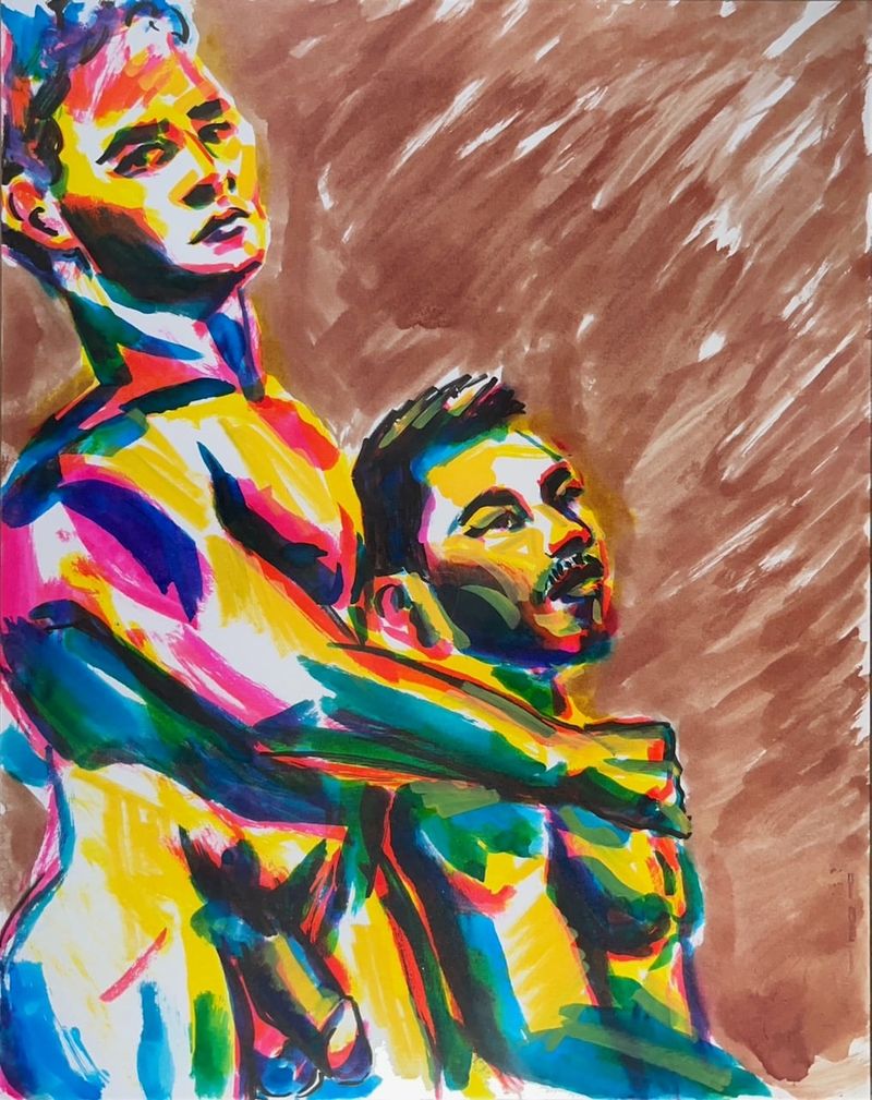 A recent drawing from an in-person figure drawing session