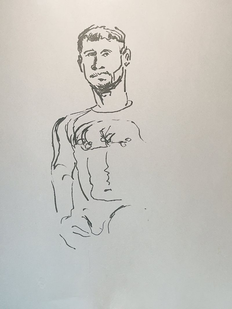 Nicholas in research pose.