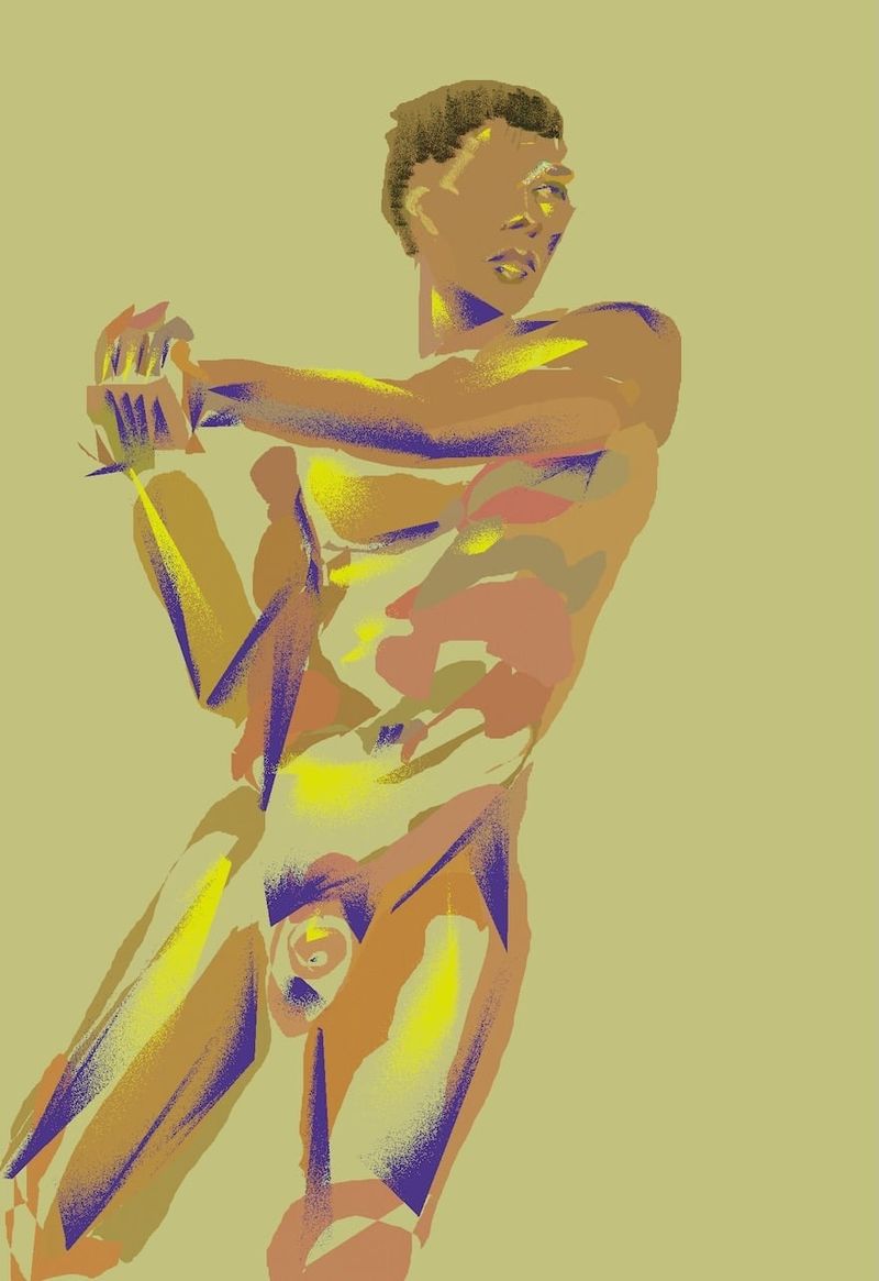 A heavypaint drawing of larry