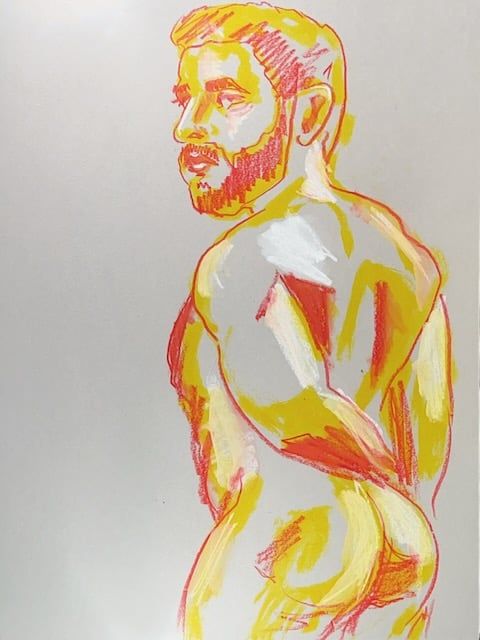 Watercolor pencil sketch of Tommy