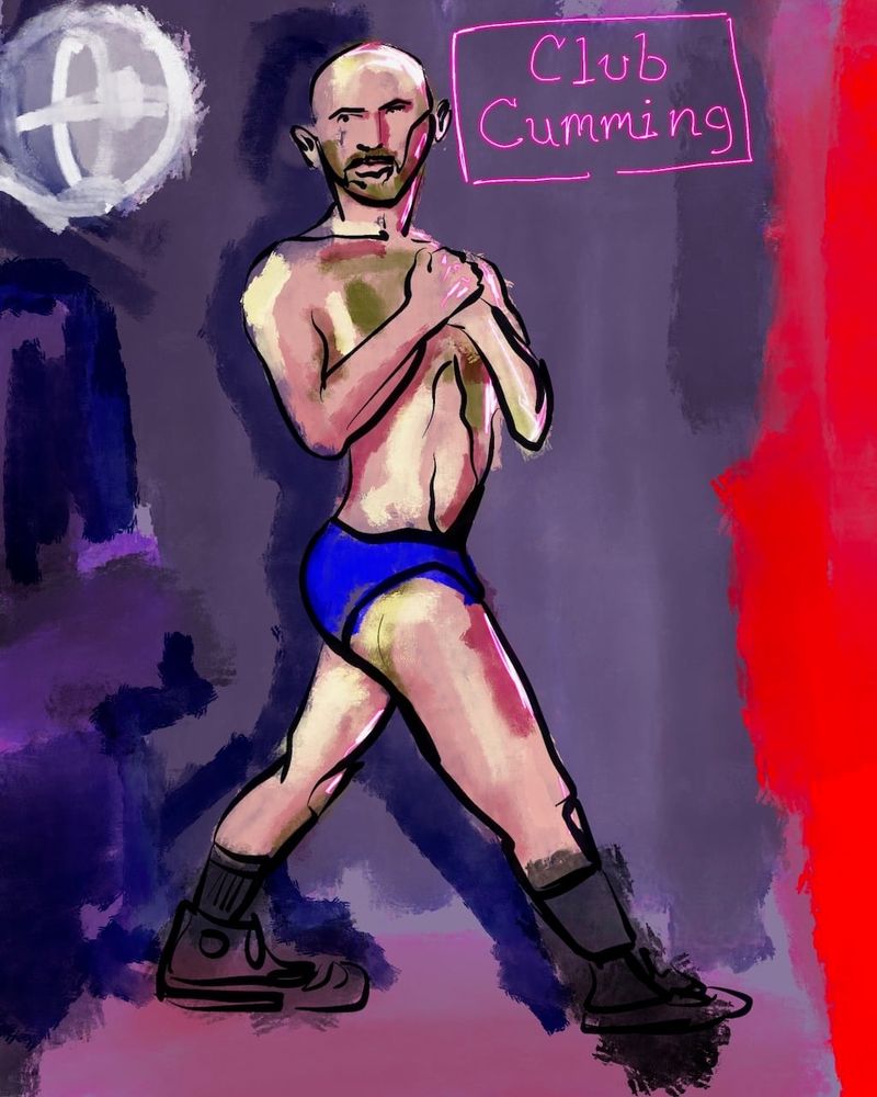 a Procreate stage painting