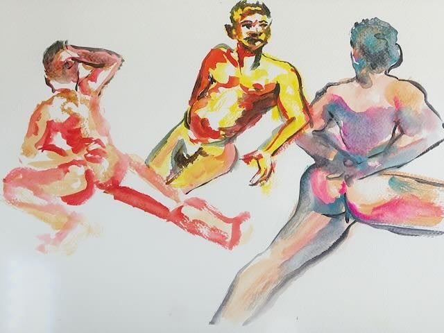 5 minute warmup gesture drawings of Carlos.