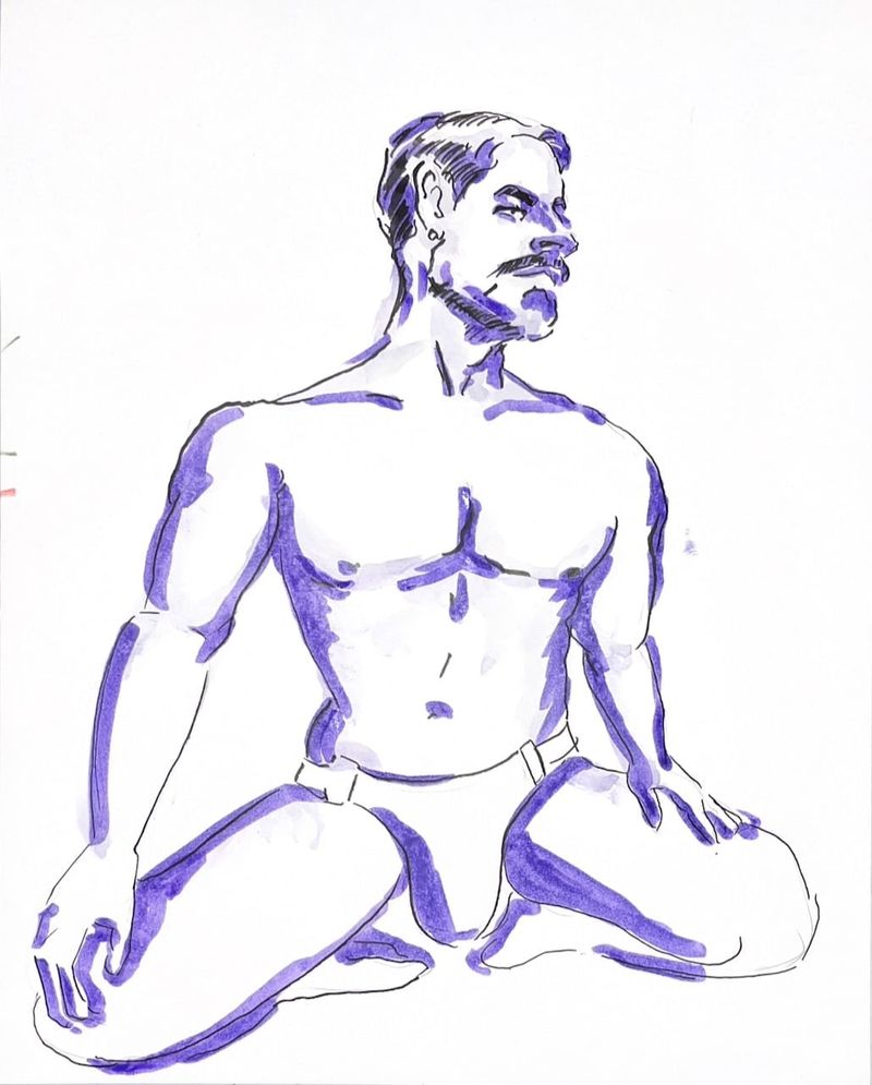 Marker drawing of Manuel