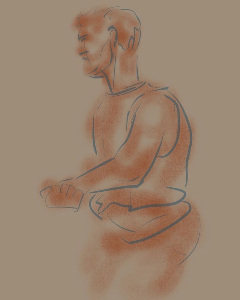 Another shirt struggle pose - 5 minutes