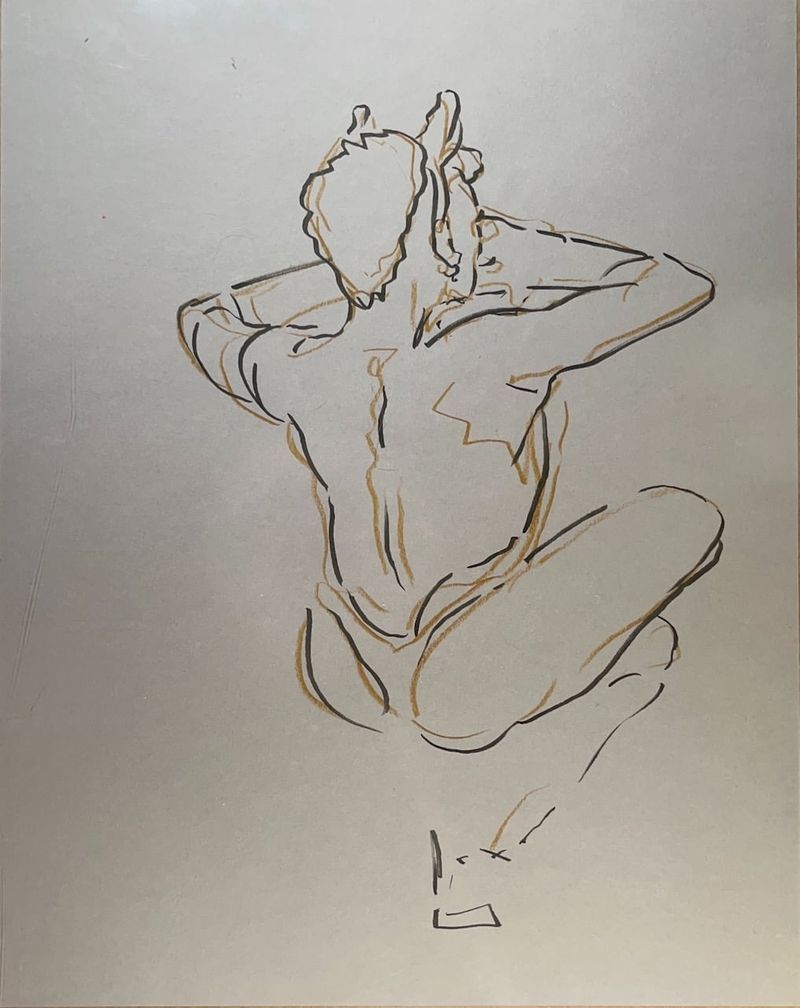 Deandre covering his face