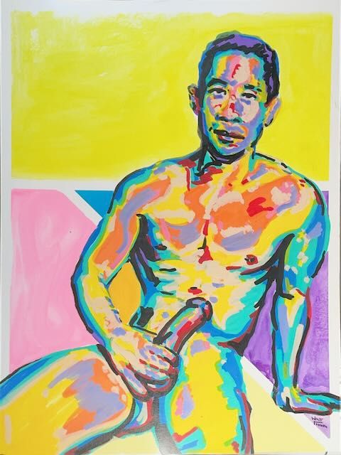 A portrait of Brian Le, painted from a reference photo.