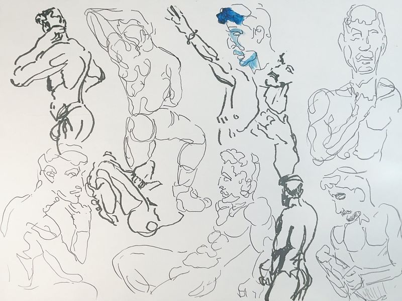 2 minute warmup gesture sketches