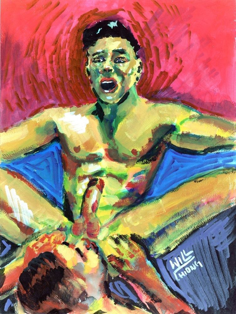 An Asian Man gets his ass ate by another guy