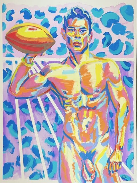 A portrait of Andy Honda, painted from a reference photo.