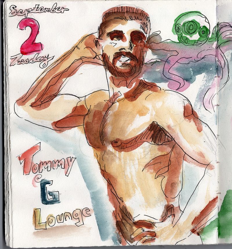 My sketchbook drawing of Tommy.