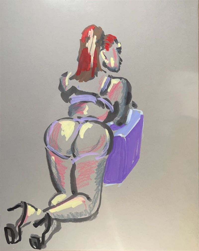 Alexa posing on a Box