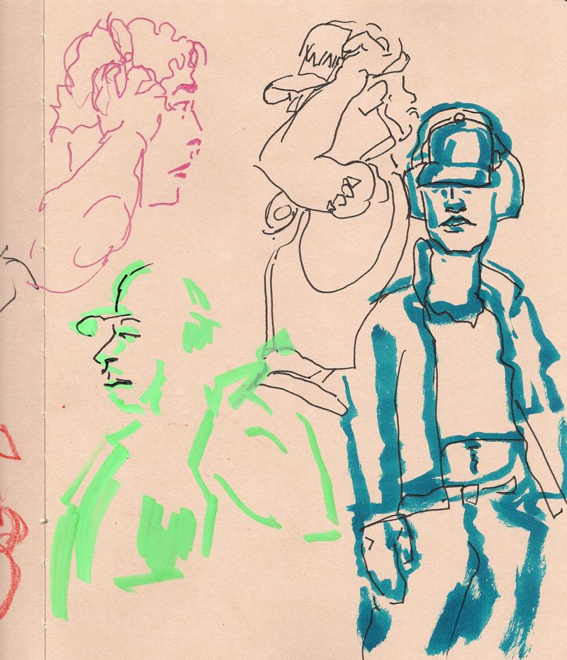 Warmup gesture drawings of Wil