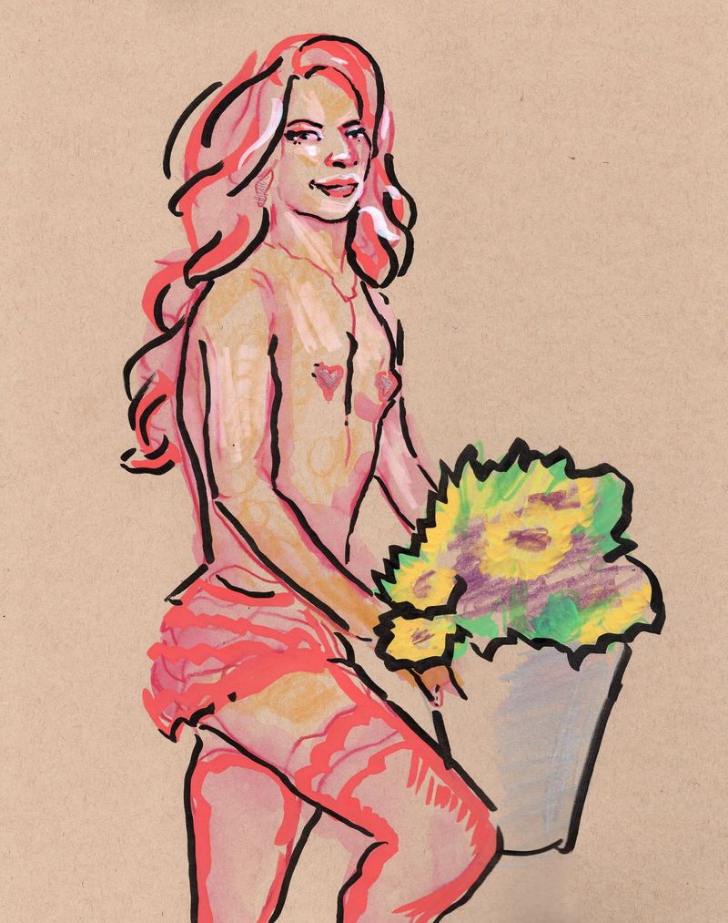 A 20 minute pose of Charlotte