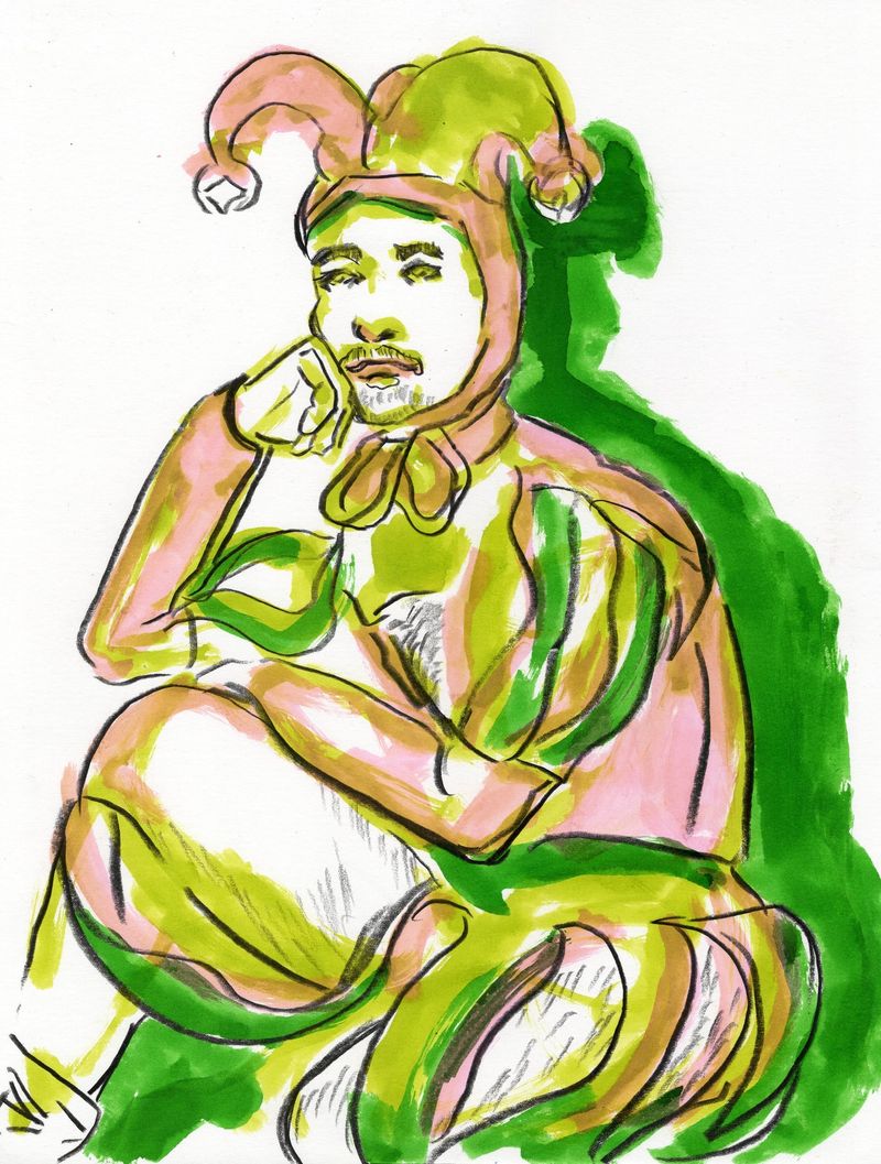 A drawing of jester