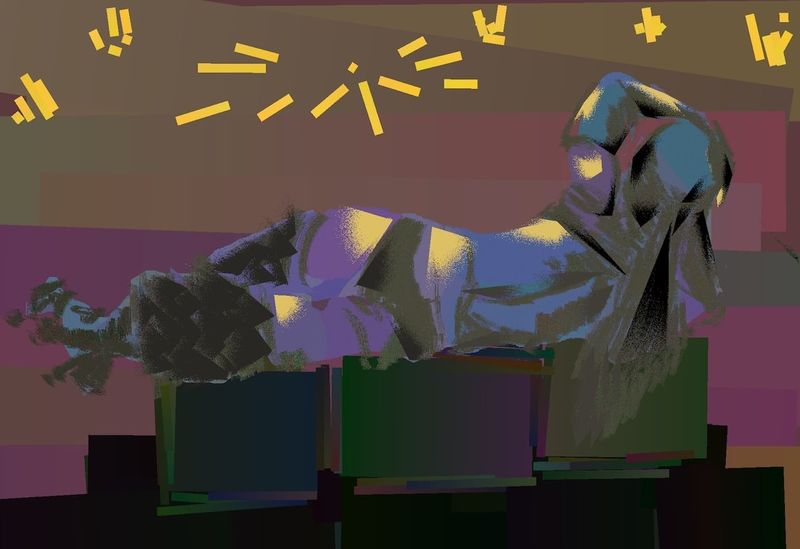 Digital drawing - 20 minute pose- HeavyPaint