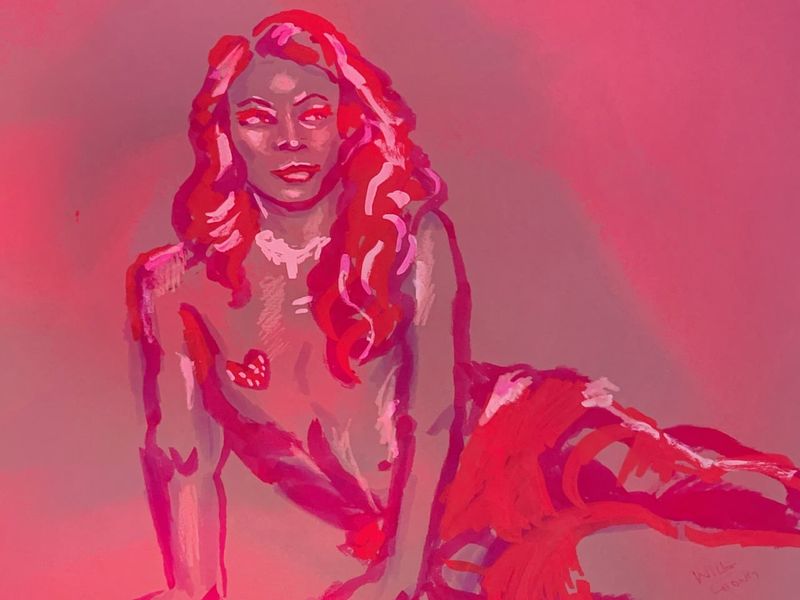 Drawing of Charlotte- 20 minute pose