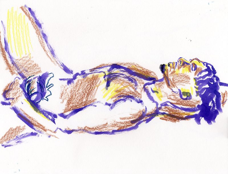 Reclining pose of Courtney