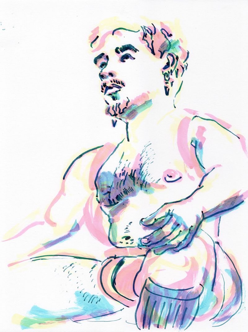 A drawing of Zephyr in highlighter