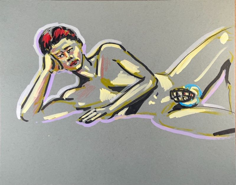 Bruiser celebrating Locktober