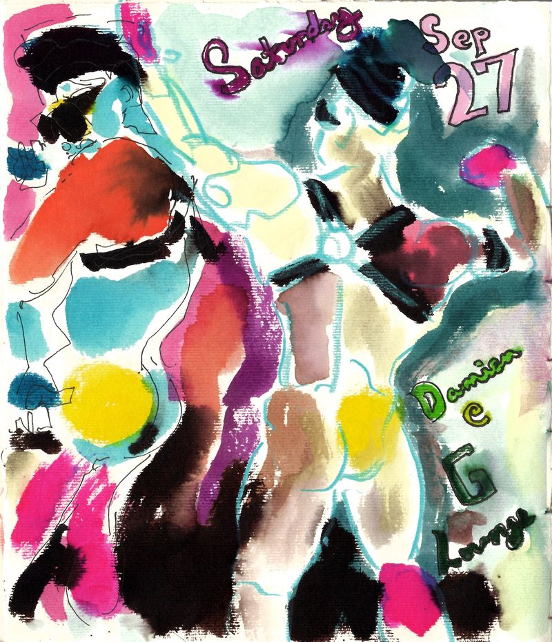 Sketchbook with some warmup poses.