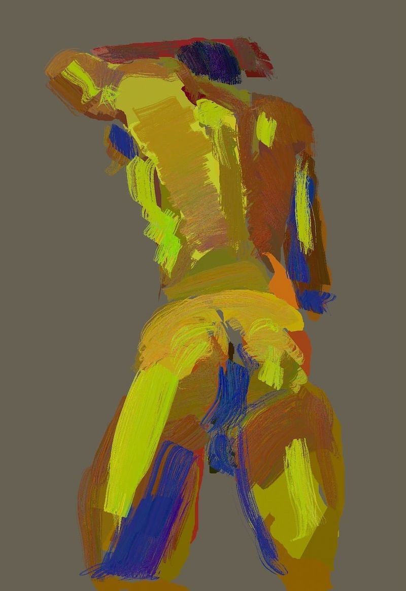 A drawing of Angel in HEAVYPAINT- 10 minute pose