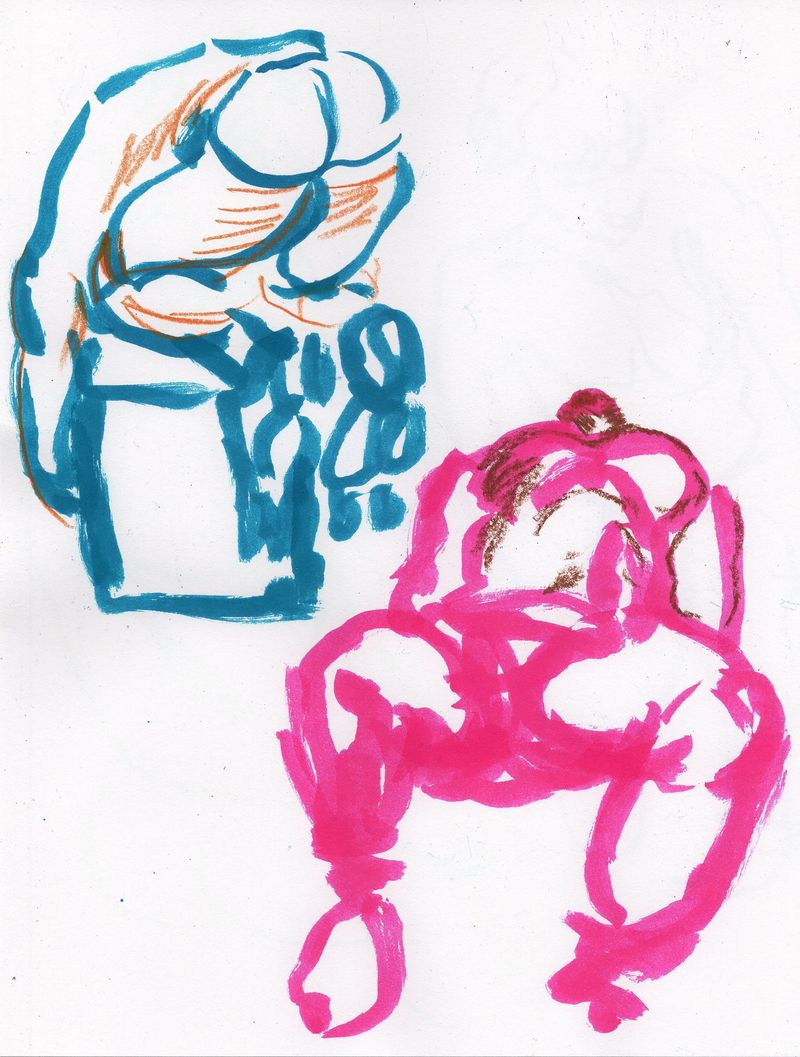 Gesture drawings- 2 minutes each.