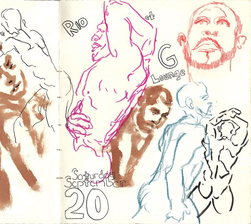 My sketchbook drawing from that day