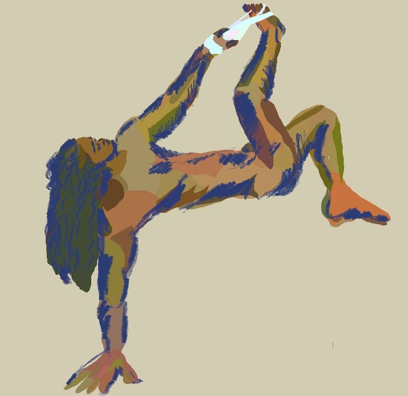 Heavypaint digital drawing- 15 minute pose