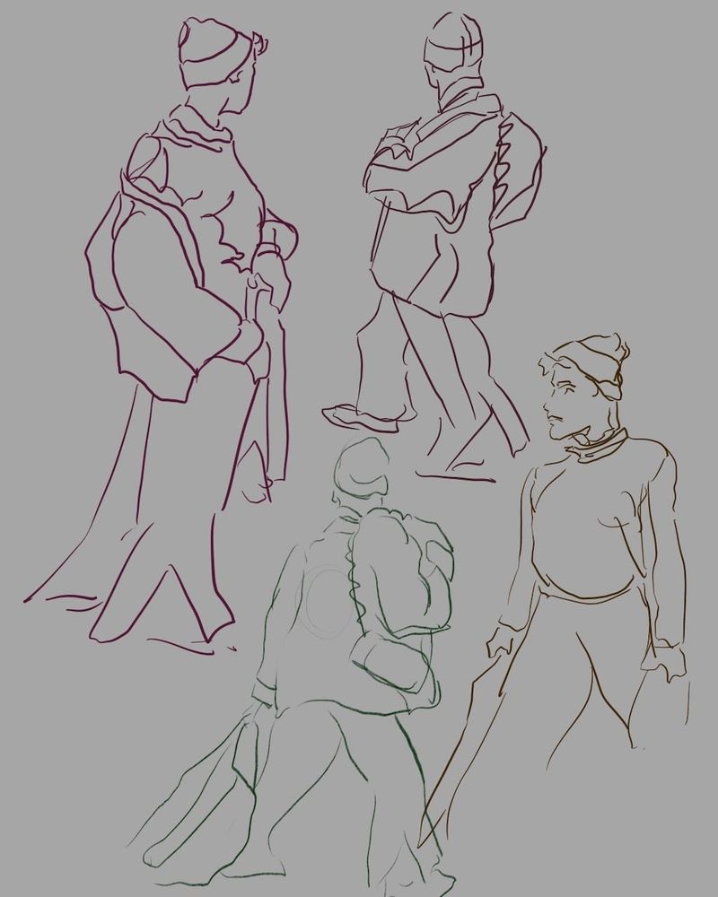 Procreate Gesture Sketches