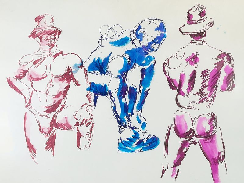 5-minute warmup gesture drawing