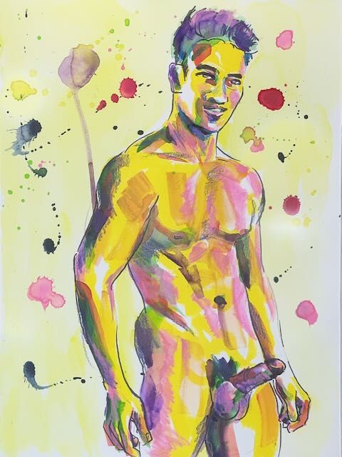 A portrait of Ken Ott, painted from a reference photo.