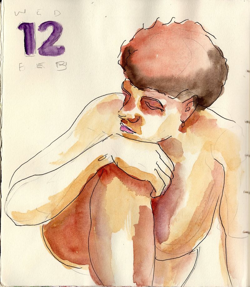 My journal drawing for that day