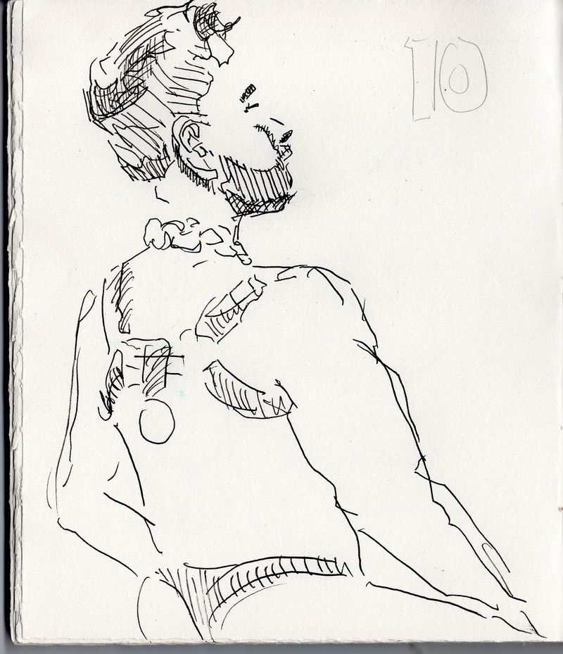 Drawings of gabriel in my sketchbook