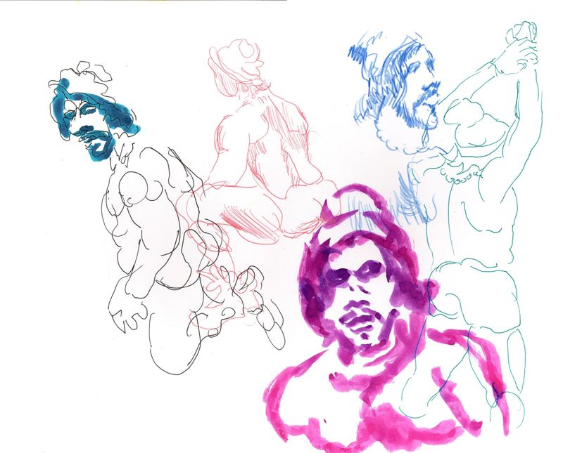 Gesture drawings of valmir