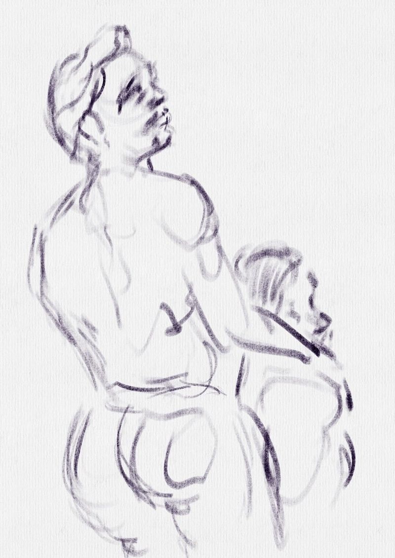 Viktor and Valmir - 5 minute pose- digital on procreate