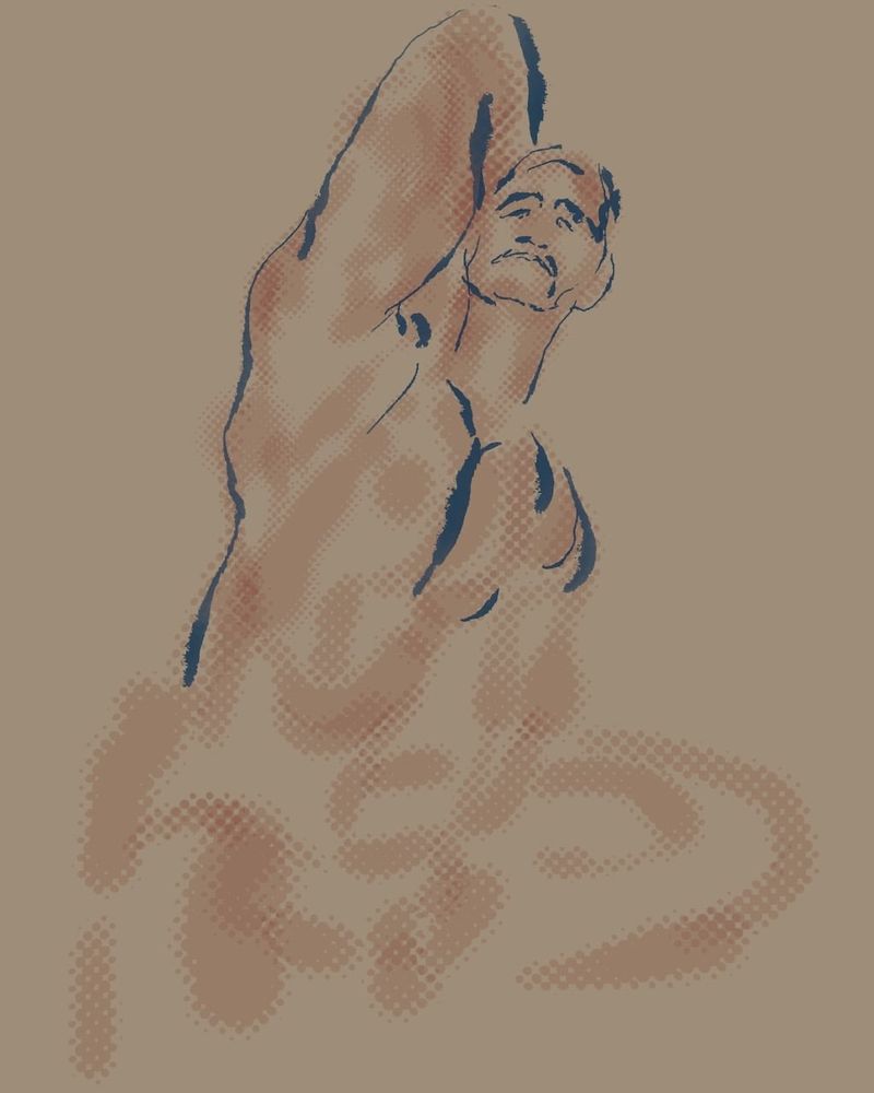 CJ with an arm raised- 5 minutes