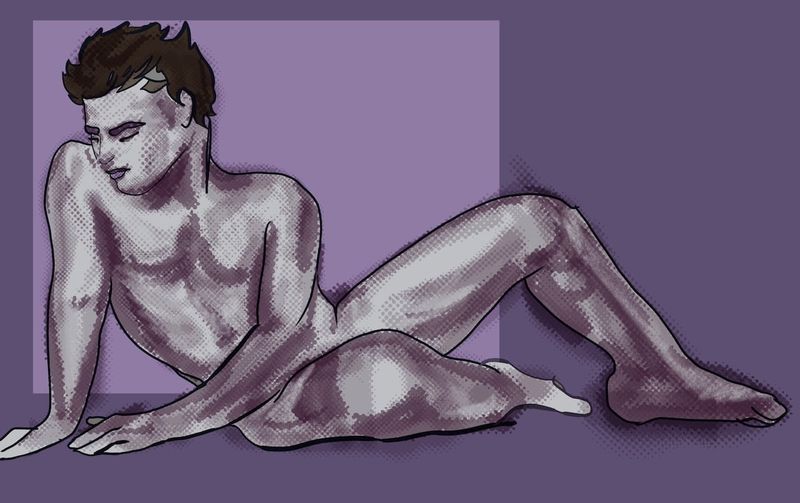 Giuseppe Claudio in a reclining pose- 25 minutes