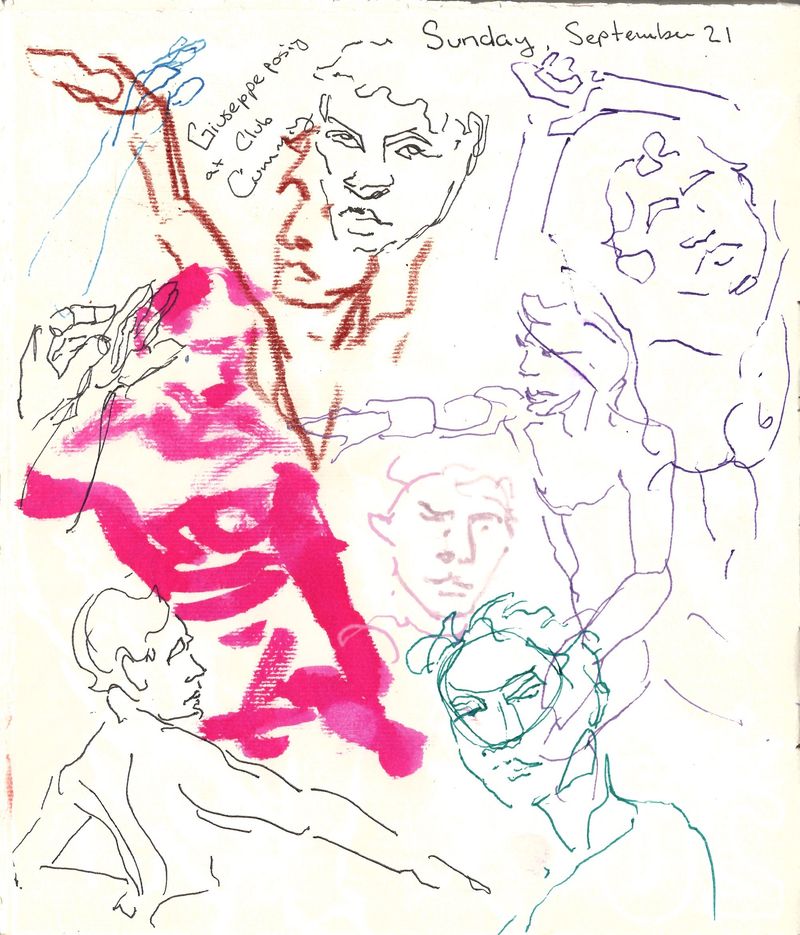 Sketchbook of my 1 minute gesture drawings