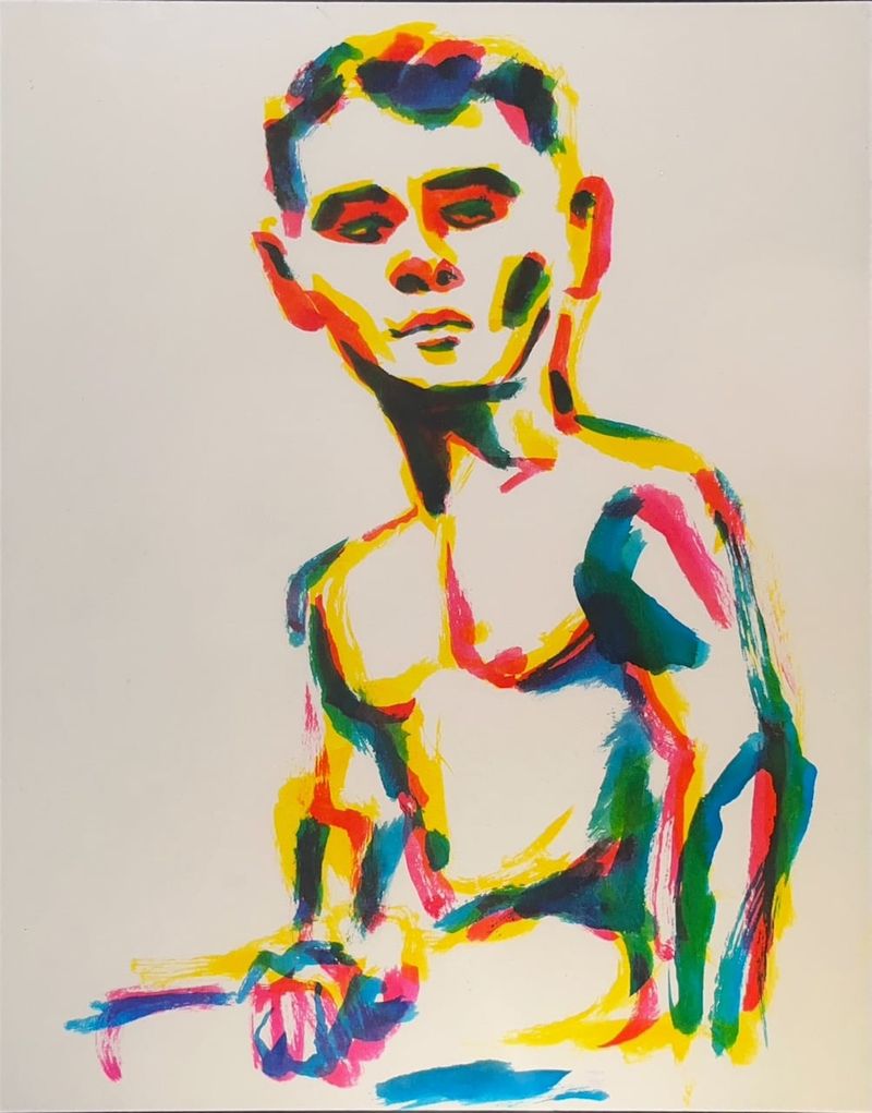 A watercolor marker drawing of Jake