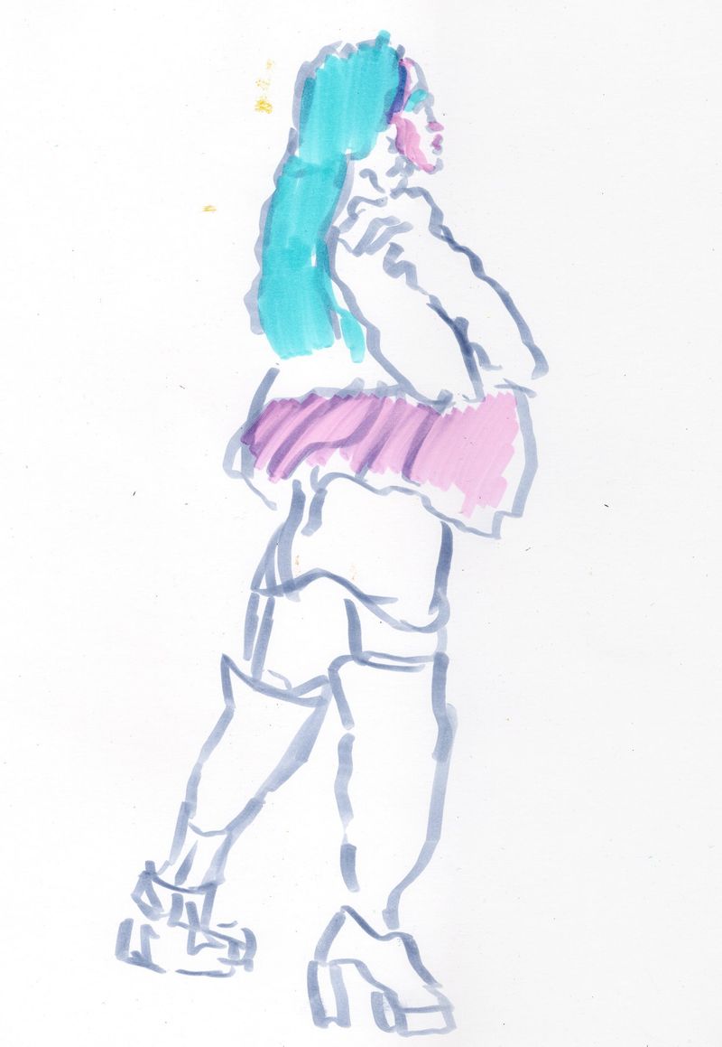 5 minute pose- highlighters