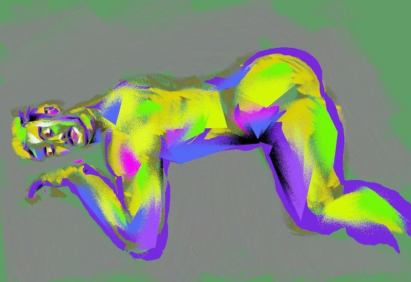 A 20 minute digital drawing of Angel in HEAVYPAINT